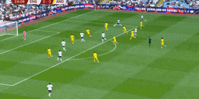 世预赛35场不败!英格兰2-0安道尔 4连胜0失球领跑 赖斯头槌建功